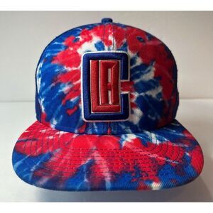 Los Angeles Clippers New Era 9Fifty NBA Cap Tie Dye Red Blue Snapback Mesh Back